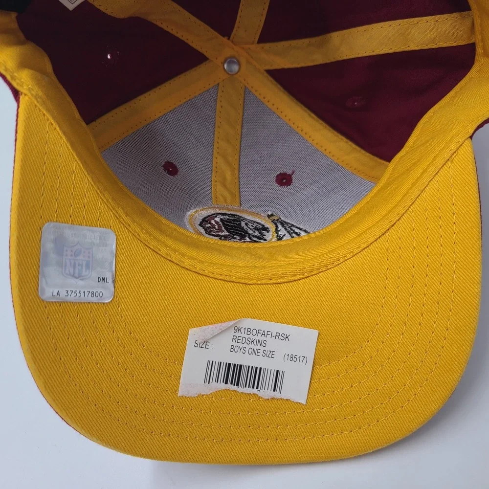 Youth Washington Redskins Hat Adjustable NFL Team Apparel Red NFL Football Boys